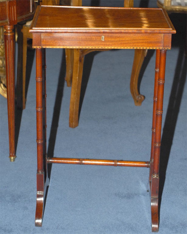 Regency Style  Inlaid Side Table For Sale 3