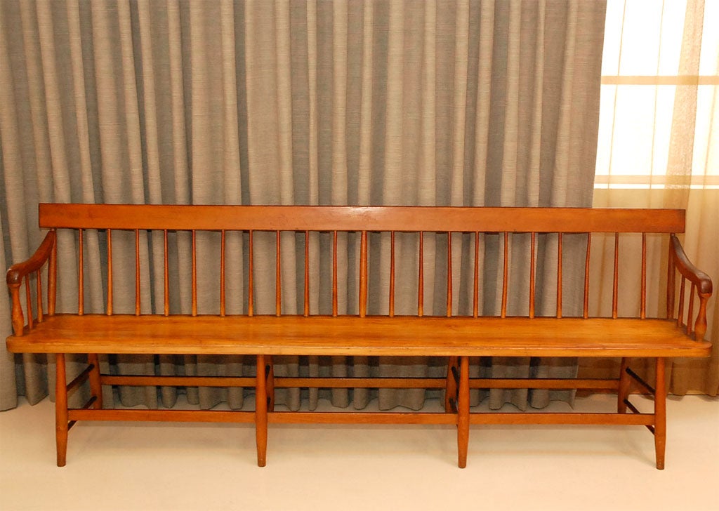 Long Primitive Bench At 1stdibs