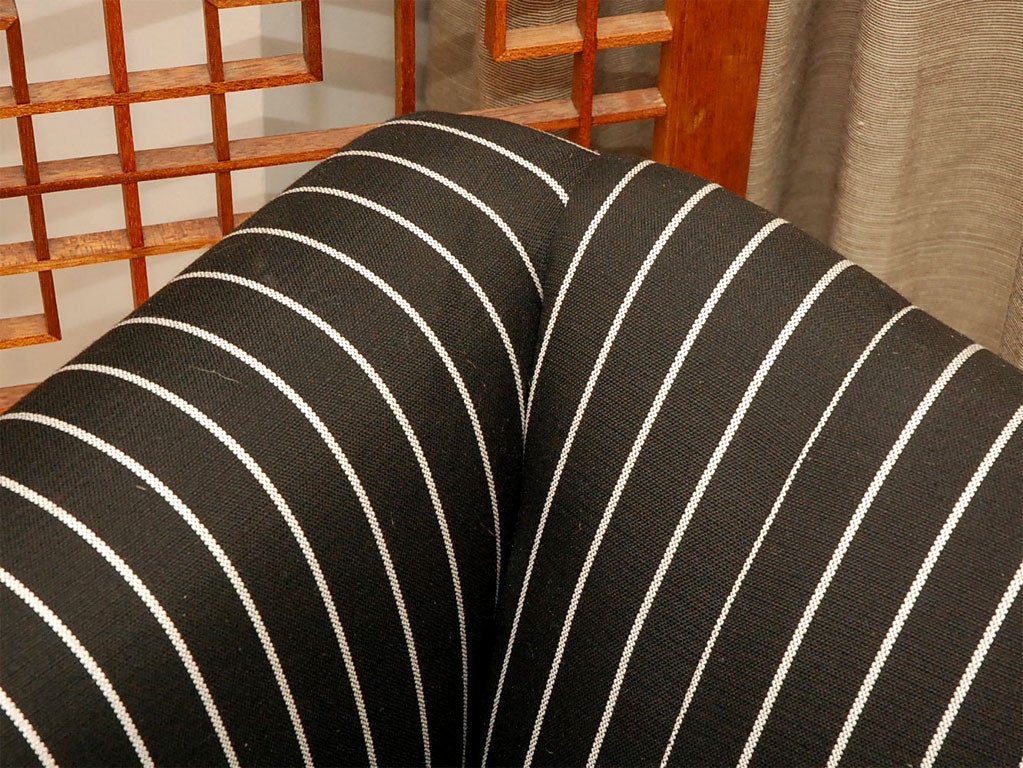 Striped Chippendale Sofa 1
