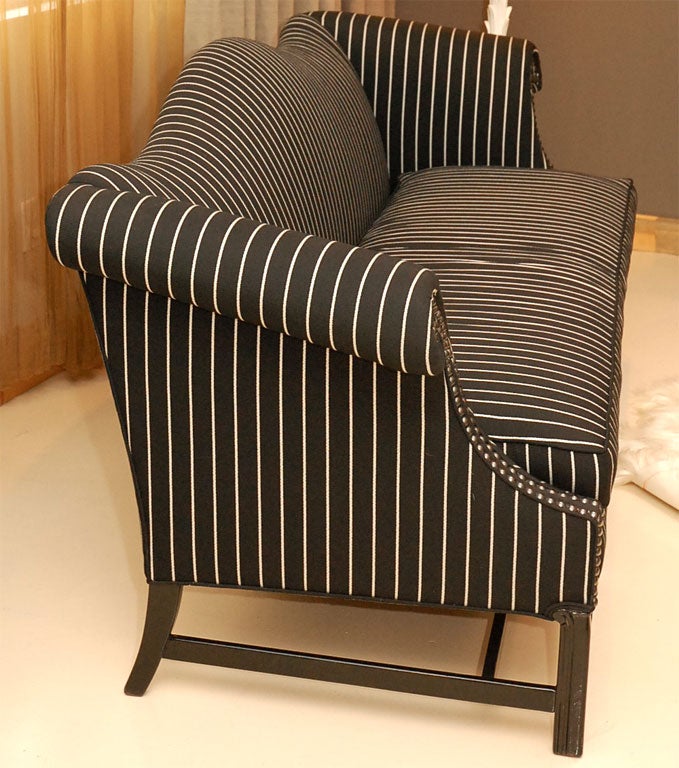 Striped Chippendale Sofa 2