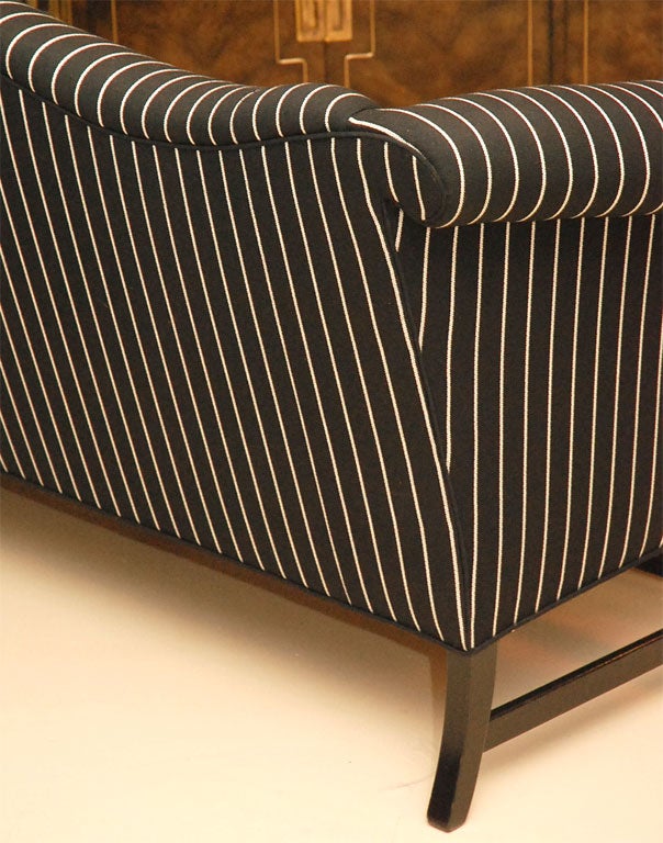 Striped Chippendale Sofa 3
