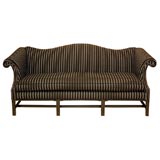 Striped Chippendale Sofa