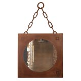 Brazilian Leather Mirror