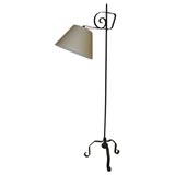 Vintage Wrought Iron Floor Lamp