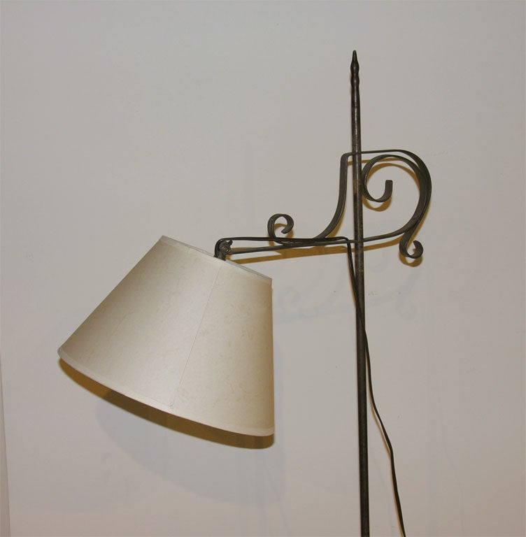 Vintage Wrought Iron Floor Lamp 1