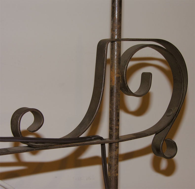 Vintage Wrought Iron Floor Lamp 4