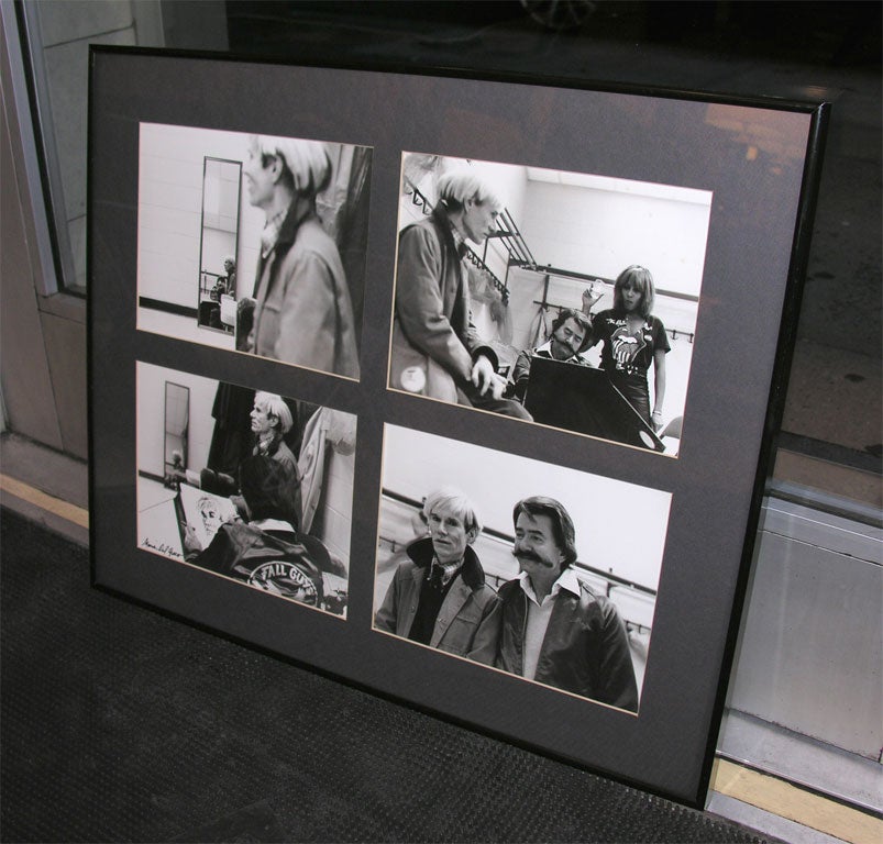 Photo Collage of Andy Warhol, Tina Turner & LeRoy Neiman