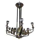 Chrome 
Brass Machine Age Chandelier