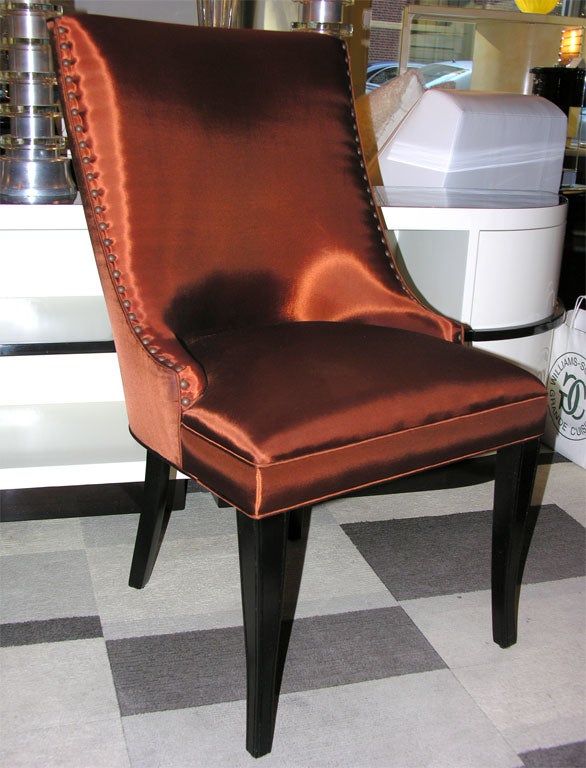 Pair of 1940's Hollywood High Back Chairs