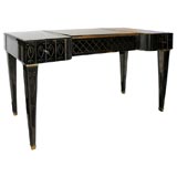 Bronze Mirrored Vanity/Writing Table in the Manner of Jansen Bronze Mirrored Vanity/Writing Table in the Manner of Jansen