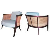 Pair of Elegant Lounge Chairs designed by Harvey Probber