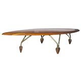 Surfboard Coffee Table attributed to Allan Gould