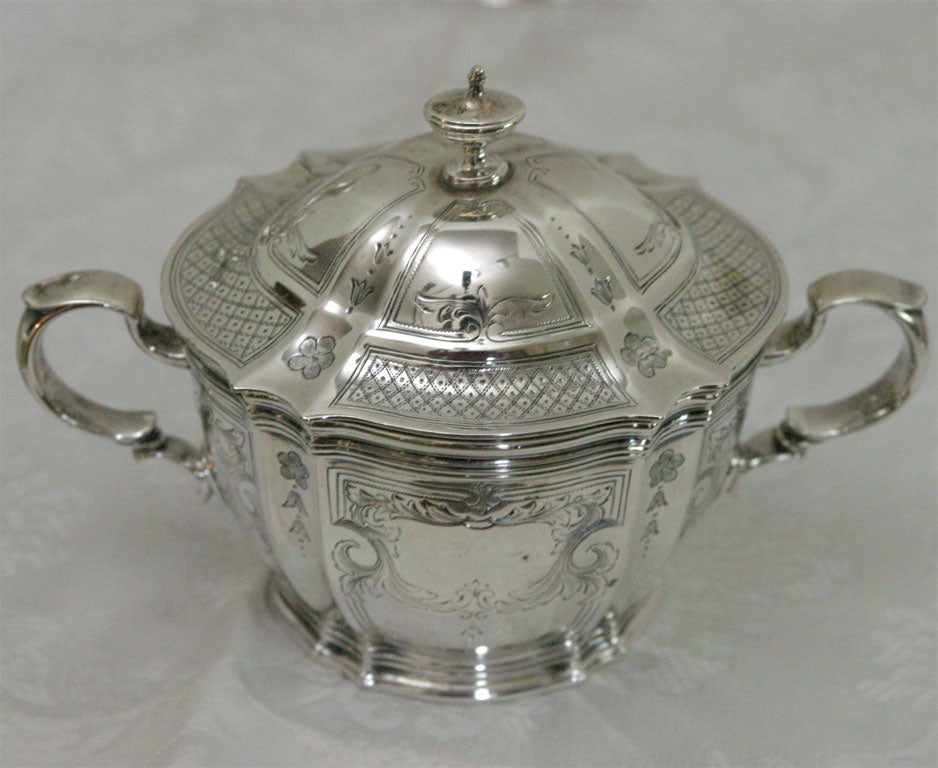 Tiffany & Company Sterling Silver Tea Set on Tray 4