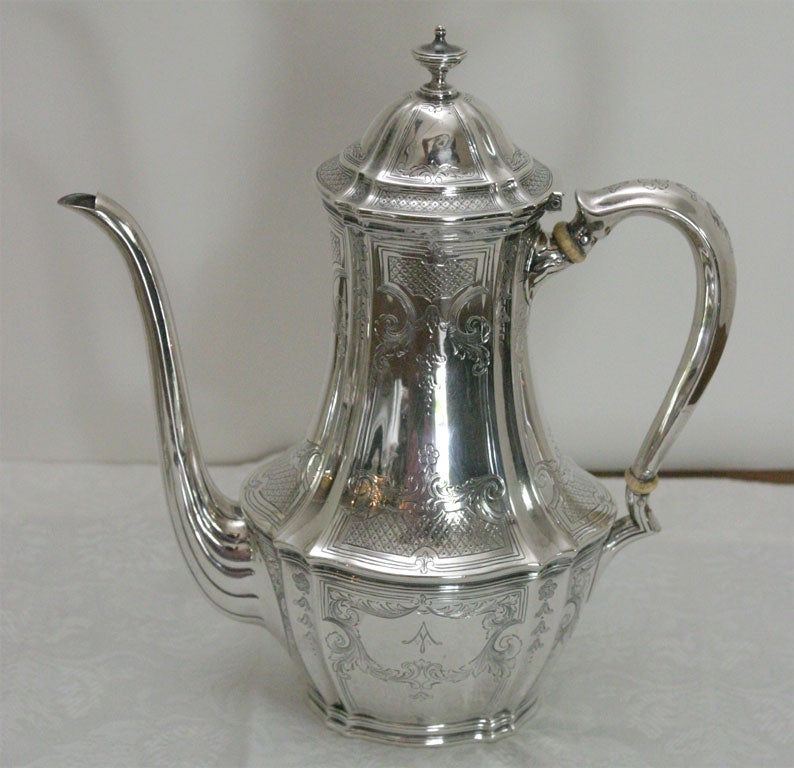 Tiffany & Company Sterling Silver Tea Set on Tray 5