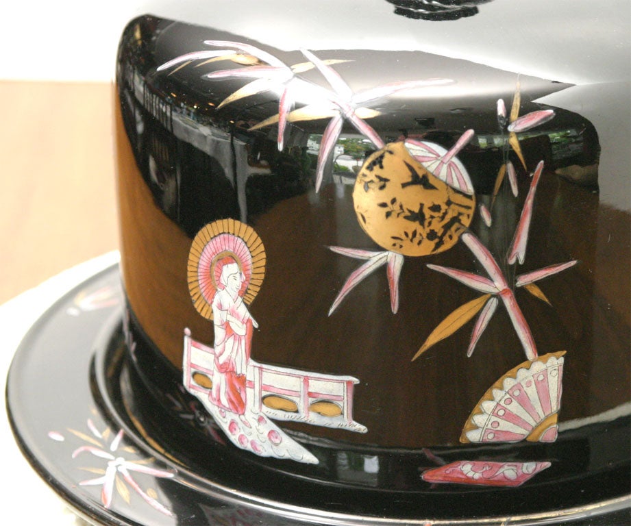 19th C. Jackfield Glazw Stilton Cheese Keeper