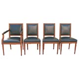 Set of eight , Louis XVI style, dining chairs