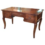 Antique French fruitwood bureau plat