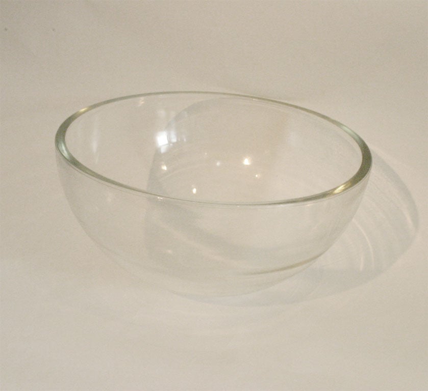 Mid-20th Century Pair Large Glass Hemispheres