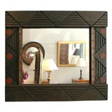 DARKLY GEOMETRIC FRAME WITH MIRROR