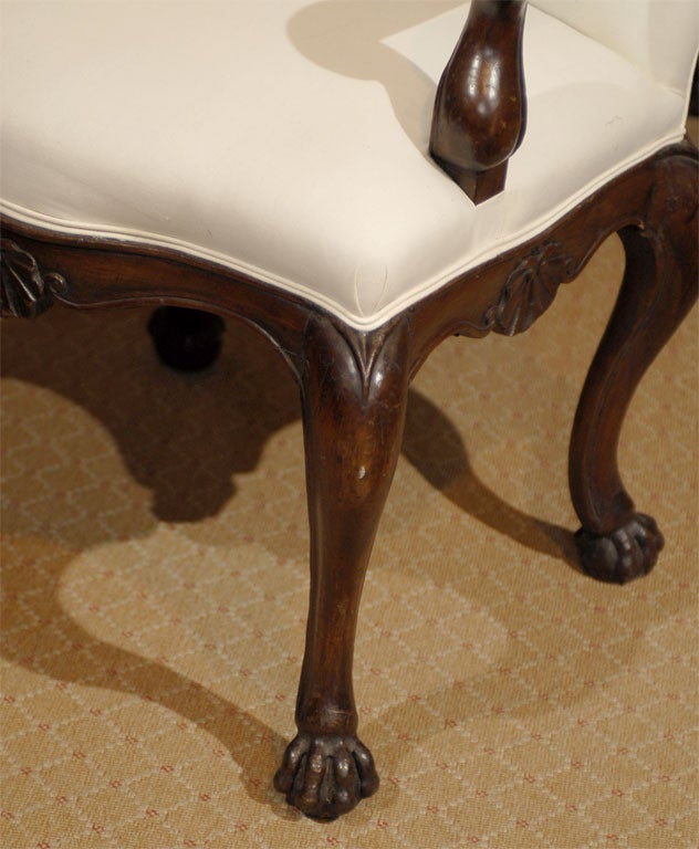 French 18th C. Italian Walnut Chair