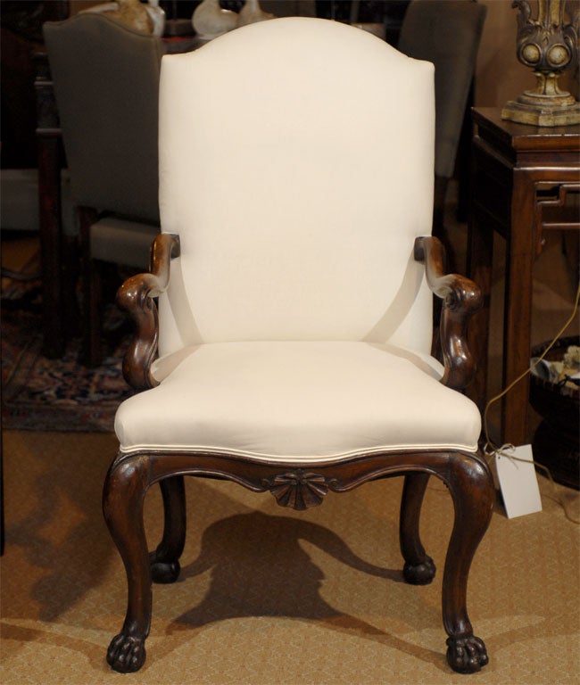 18th C. Italian Walnut Chair 2