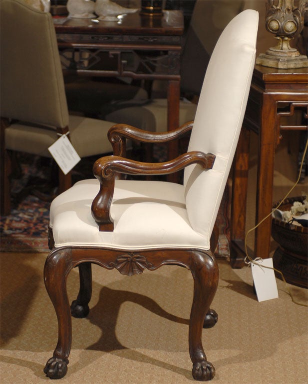 18th C. Italian Walnut Chair 3