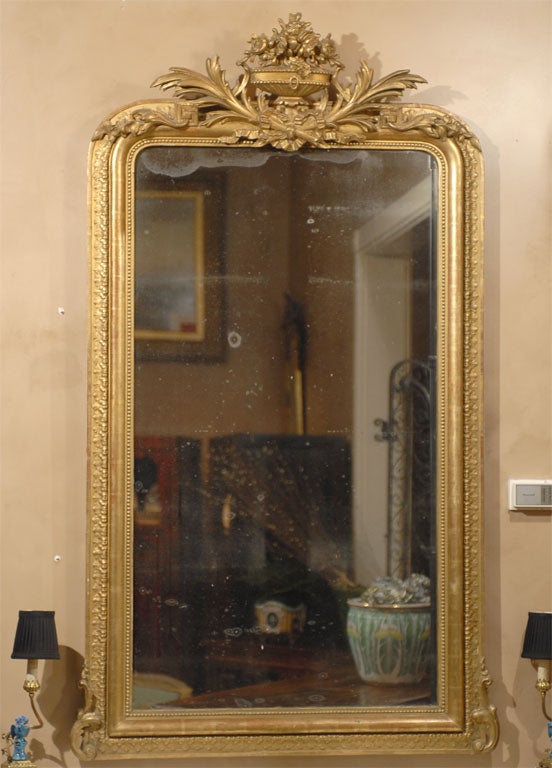 19th C. French Carved Mirror