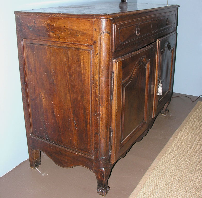 18th Century French Walnut Buffet For Sale