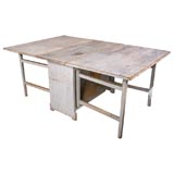 Antique Painted gate leg dining table.