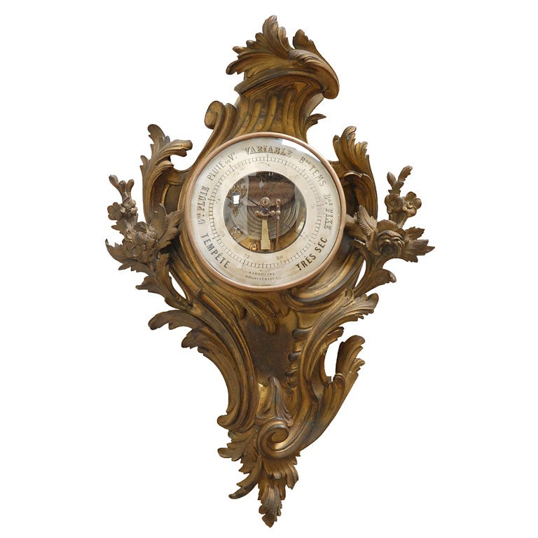 19th C. 'Gaggini et Moissette' Bronze Barometer (GMD#2016)