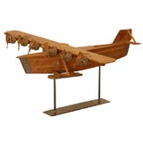 Vintage Folk Art  Airplane