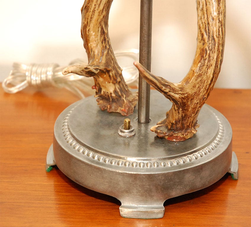 antler table lamps