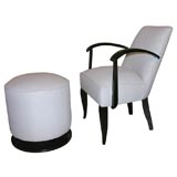 #3616 Pair of Chairs with a stool