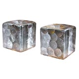 Vintage Blenko Glass Bookends