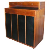 Paul McCobb Walnut and Leather Gentlemans Chest