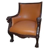 Mahogany Library Armchair