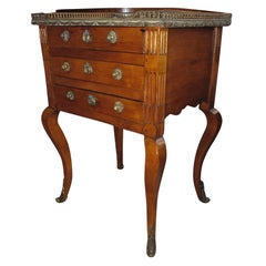 Transition Louis XV-Louis XVI Cherrywood Occasional Table