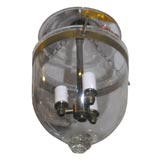 antique clear glass belljar with glass knob Antique clear glass belljar with glass knob