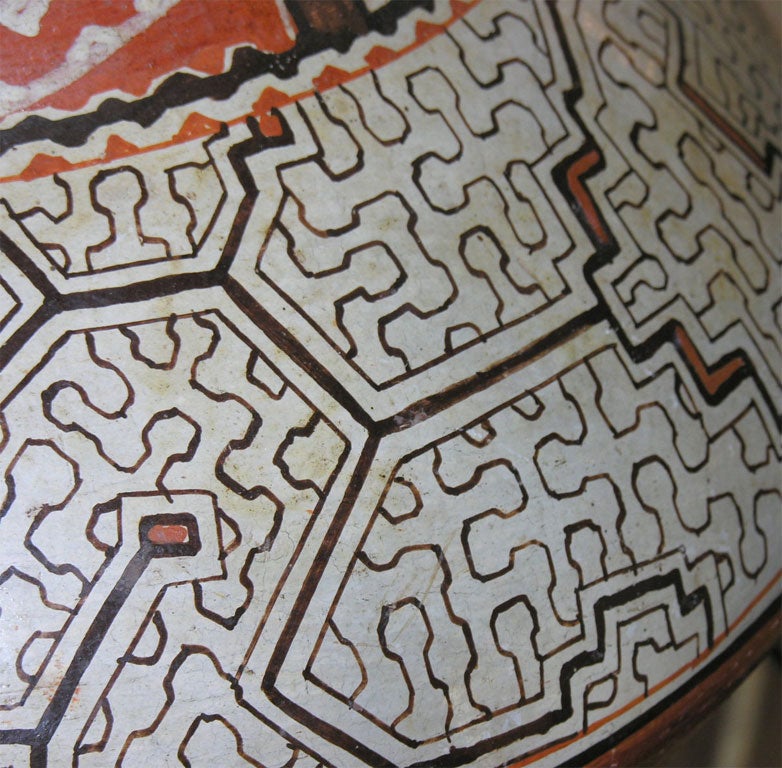 20th Century Large Shipibo Decorative Pottery For Sale