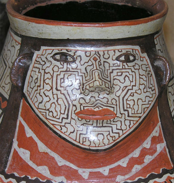 Large Shipibo Decorative Pottery For Sale 1