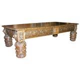 Nineteenth Century Elizabethan Style Oak Coffee Table