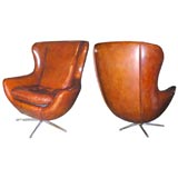 Pair of 1970's Egg Chairs After the Design of Arne Jacobsen
