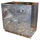 Vintage Polished Steel Cabinet by PAUL, c. 1950's