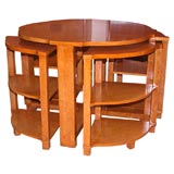 Vintage The Epstein Quatretto Table: 1930's Art Deco Coffee Table by H&L Epstein