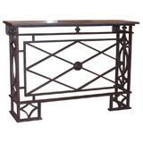 19th Century French Iron Console Table