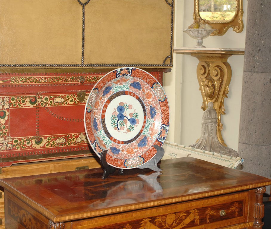 Large Mid 19th Century Imari Charger