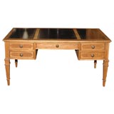 Neoclassical Style Desk with Leather Writing Surface