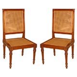 Fruitwood Louis XVI Style Chairs