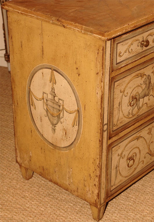 A 19th Century Painted Commode For Sale 1