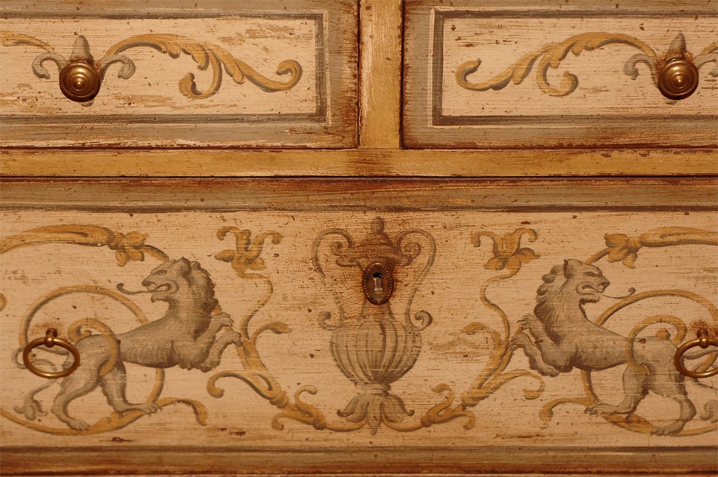 A 19th Century Painted Commode For Sale 3